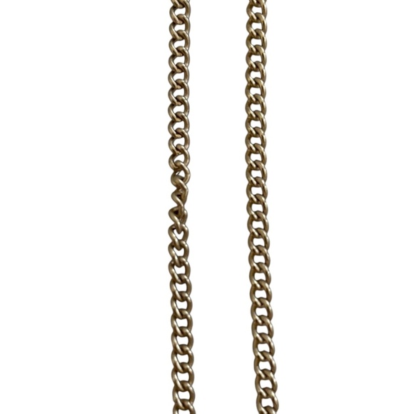 Ali Khan Chic Gold and Navy Geometric Necklace - Picture 5 of 7